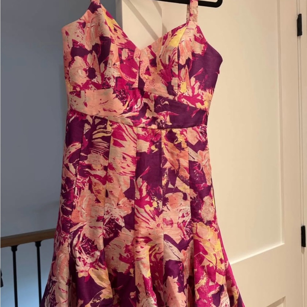Club Monaco fluted hem Dress